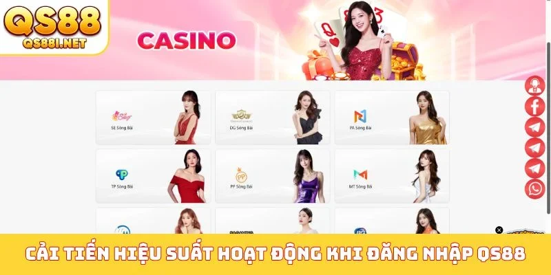Cải tiến hiệu suất hoạt động khi đăng nhập QS88