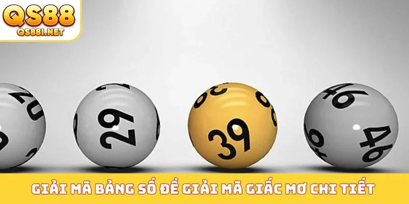Giải mã bảng số đề giải mã giấc mơ chi tiết