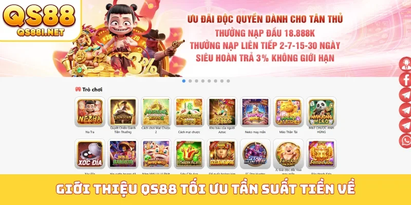 Giới thiệu QS88 tối ưu tần suất tiền về